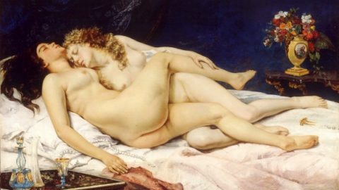 Somnoroasele lesbiene ale lui Courbet